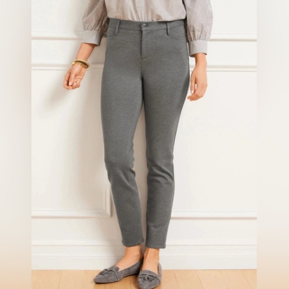 Talbots Shadow Grey Heather 5-Pocket Jegging Size 8p